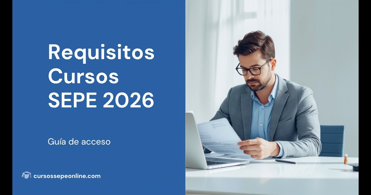 Requisitos Cursos SEPE 2026 | cursossepeonline.com