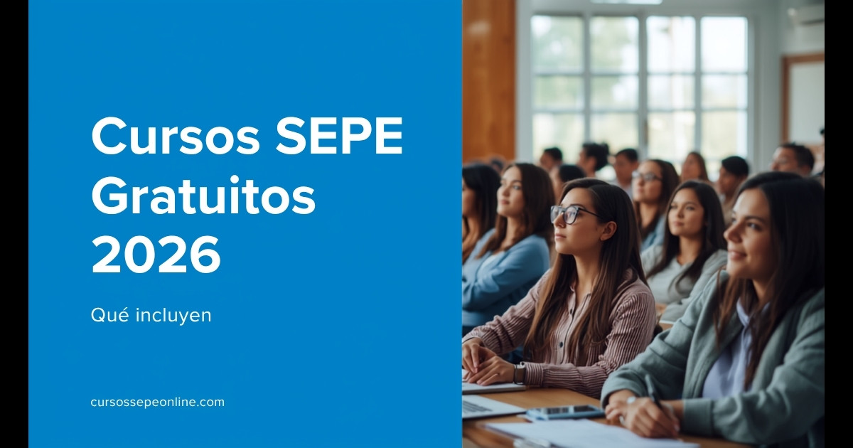 Cursos SEPE Gratuitos 2026 | cursossepeonline.com