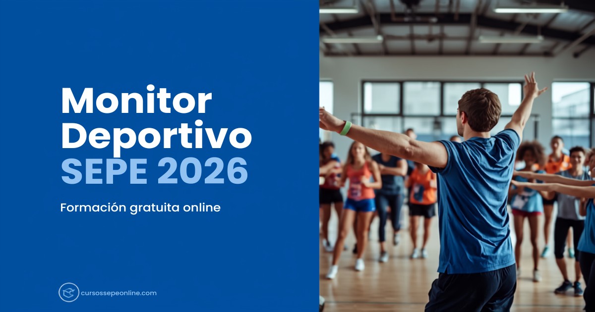 Cursos SEPE de Monitor Deportivo Online 2026: Formación Gratuita y Certificado de Entrenador