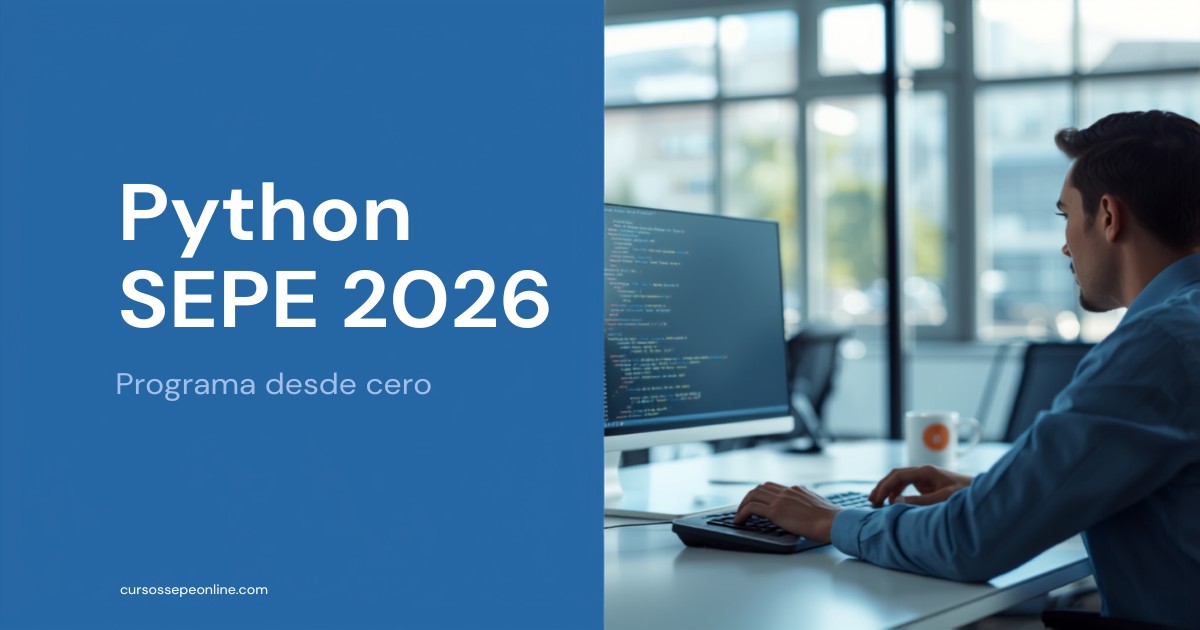 Curso de Python SEPE 2026: Programación Gratuita desde Cero con Certificado