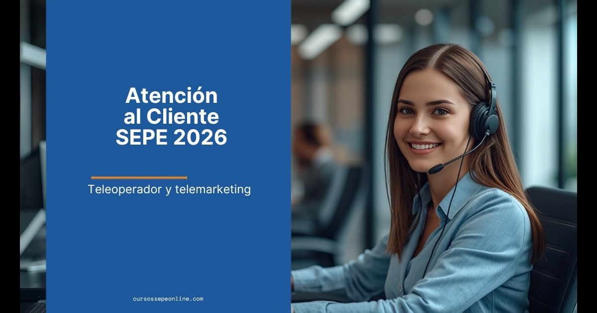 Cursos SEPE Online de Atención al Cliente 2026: Teleoperador y CRM