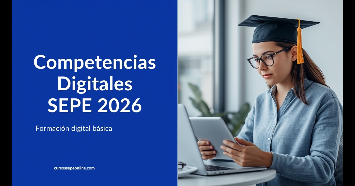 Cursos de Competencias Digitales SEPE 2026: Formación Básica y Avanzada Gratuita