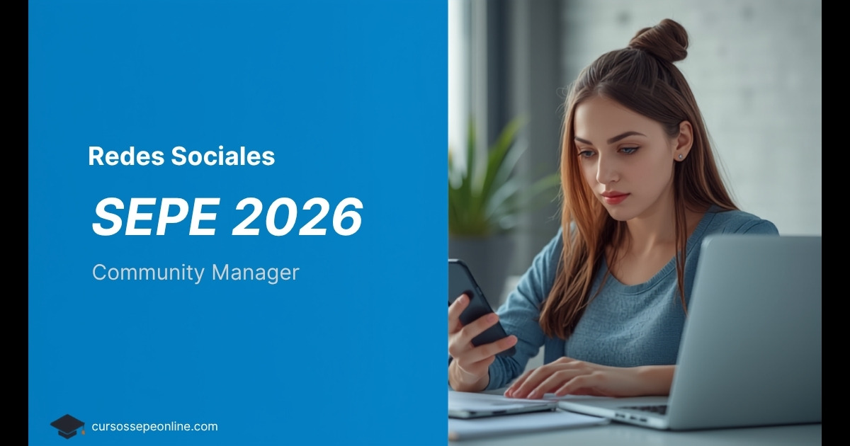 Curso de Redes Sociales SEPE 2026: Community Manager Gratuito con Certificado