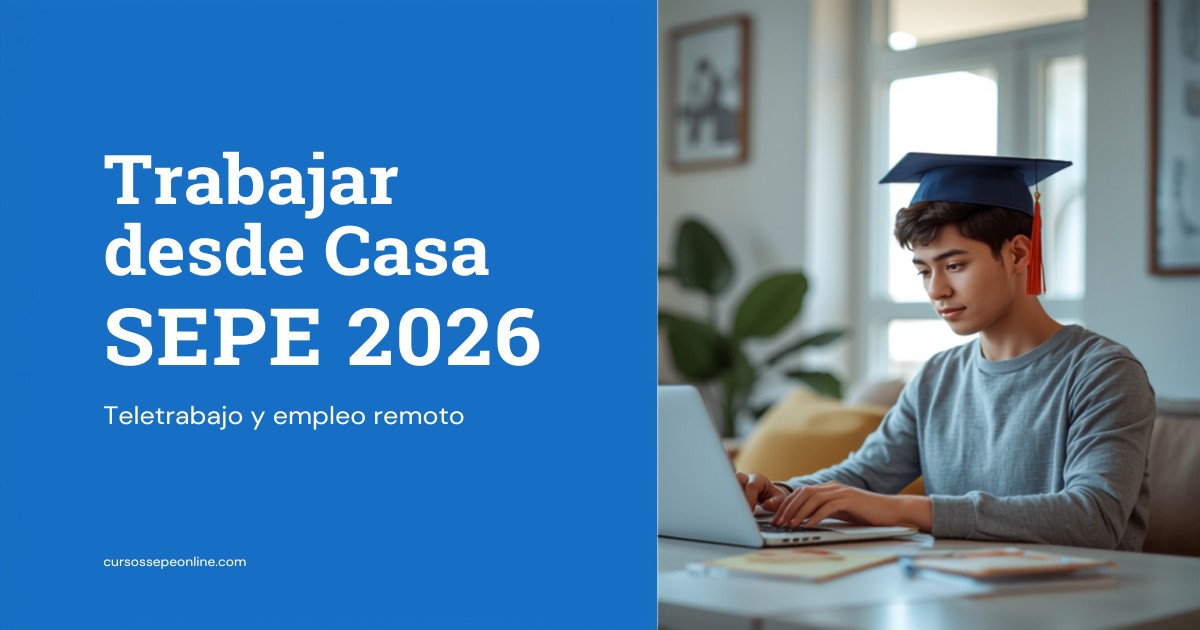 Cursos SEPE para Trabajar desde Casa 2026: Formación Online en Teletrabajo y Empleo Remoto