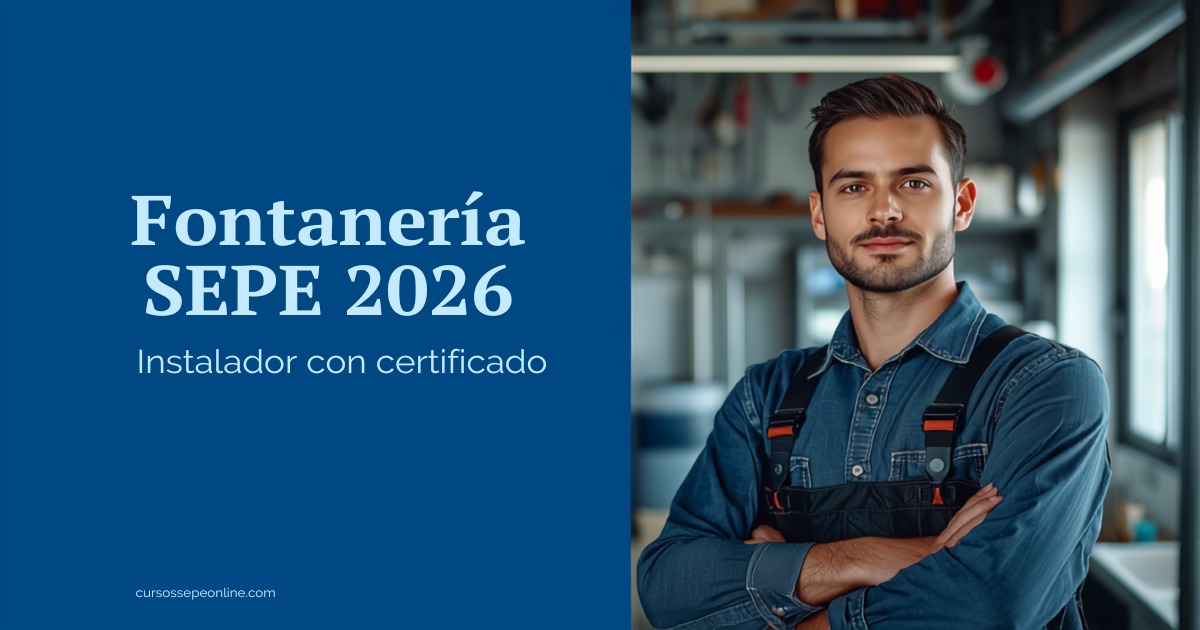 Cursos de Fontanería SEPE 2026: Formación Gratuita de Instalador con Certificado