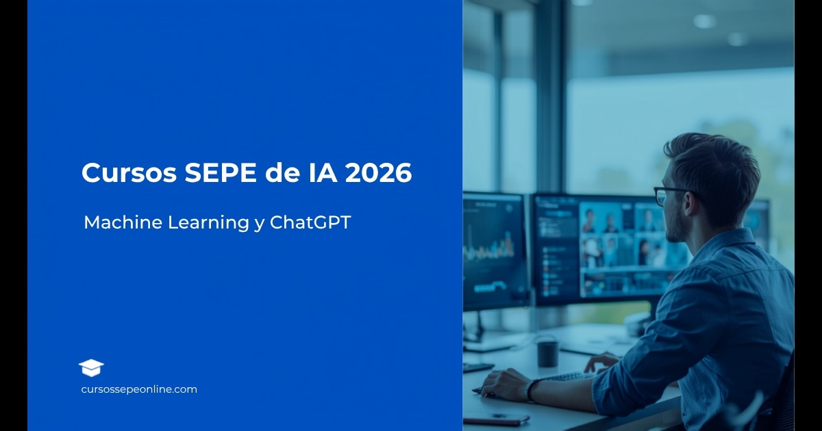 Cursos SEPE de IA Online 2026: Gratis, Machine Learning y ChatGPT (Salario 28-70K€)