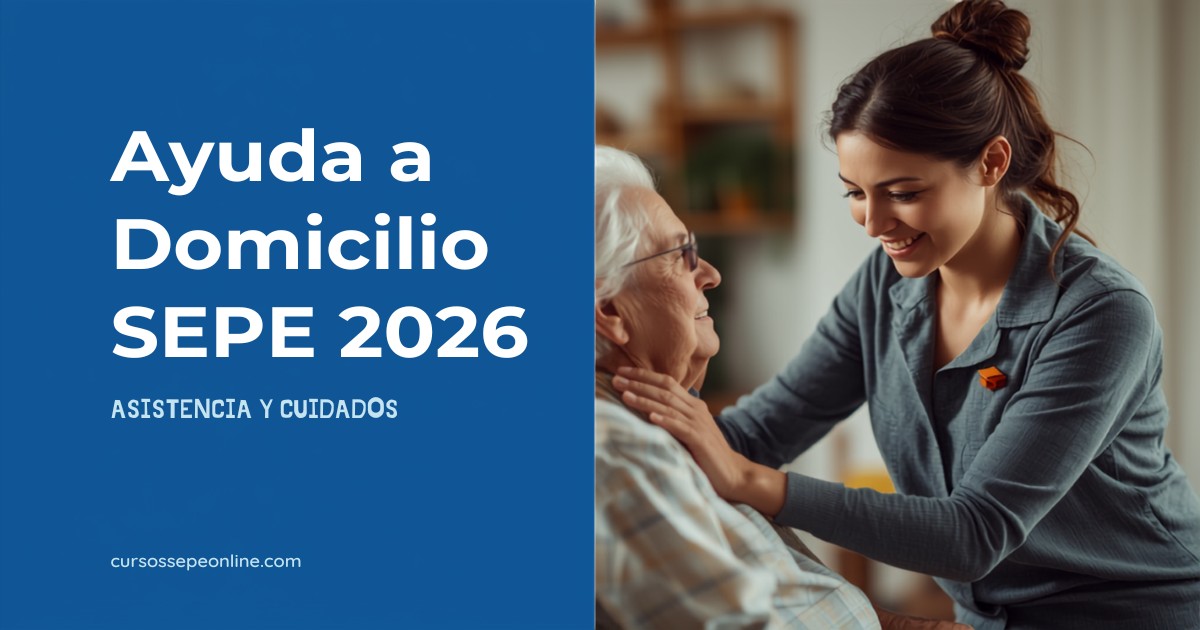 Cursos de Ayuda a Domicilio SEPE 2026: Formación Gratuita en Asistencia y Cuidados