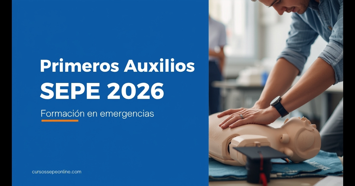 Cursos de Primeros Auxilios SEPE 2026: Formación Gratuita en Emergencias Sanitarias