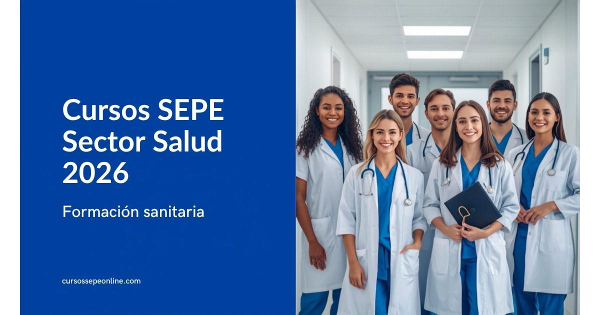 Cursos SEPE del Sector Salud 2026: Formación Sanitaria Gratuita, Especialidades y Salidas Profesionales