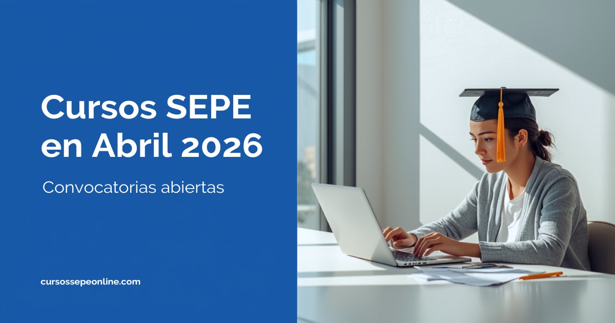 Cursos SEPE en Abril 2026 | cursossepeonline.com