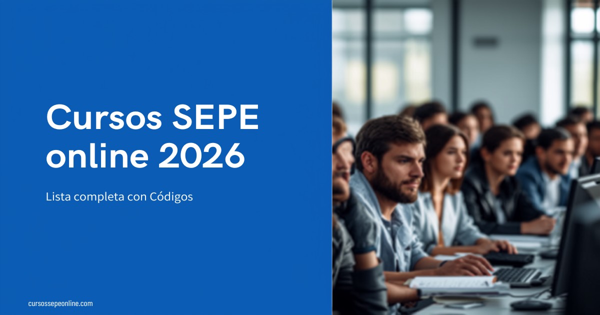 Cursos SEPE Online 2026 | cursossepeonline.com