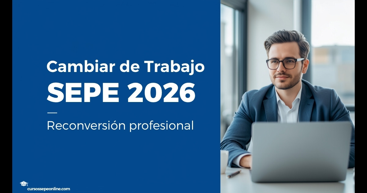 Cambiar de Trabajo con Cursos SEPE Online 2026: Guía de Reconversión Profesional