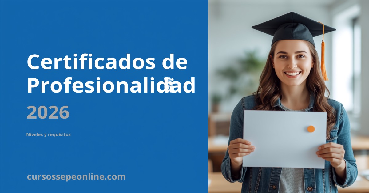 Certificados de Profesionalidad SEPE 2026: Niveles, Requisitos y Cómo Obtenerlos Gratis