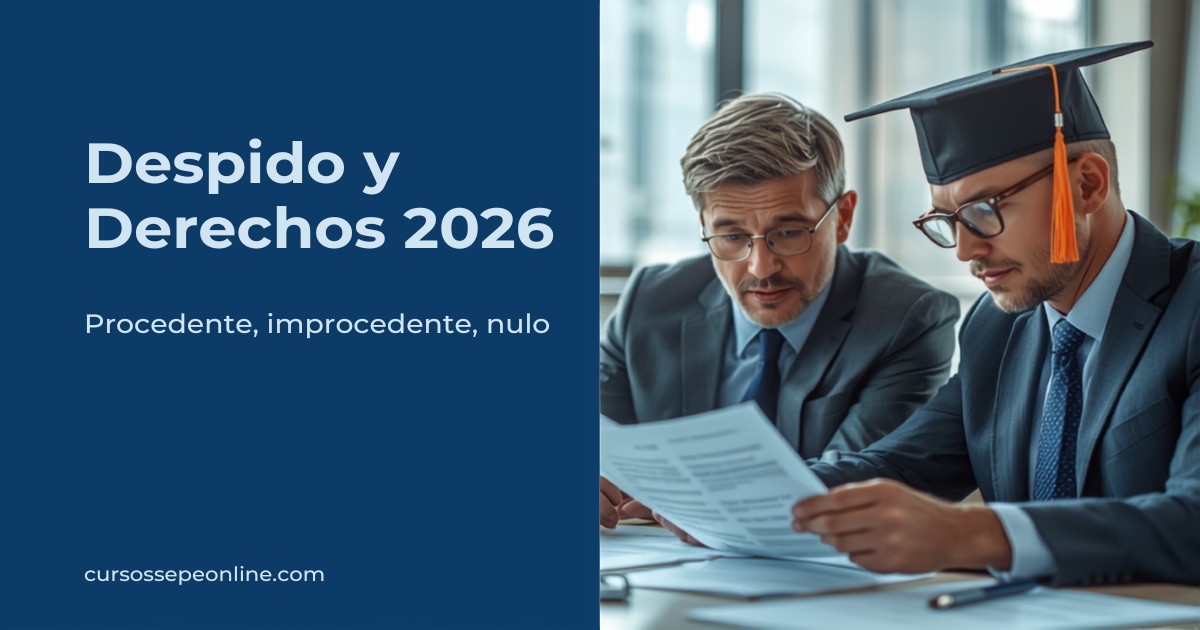 Despido Procedente, Improcedente y Nulo 2026: Indemnización, Paro y Derechos