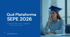 Qué plataforma SEPE 2026 - casos de uso reales | cursossepeonline.com