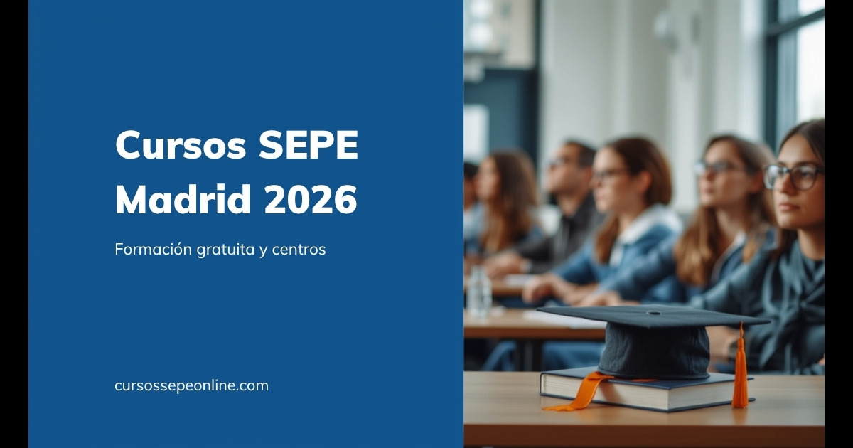 Cursos SEPE en Madrid 2026: Formación Gratuita, Centros y Toda la Oferta de la Comunidad