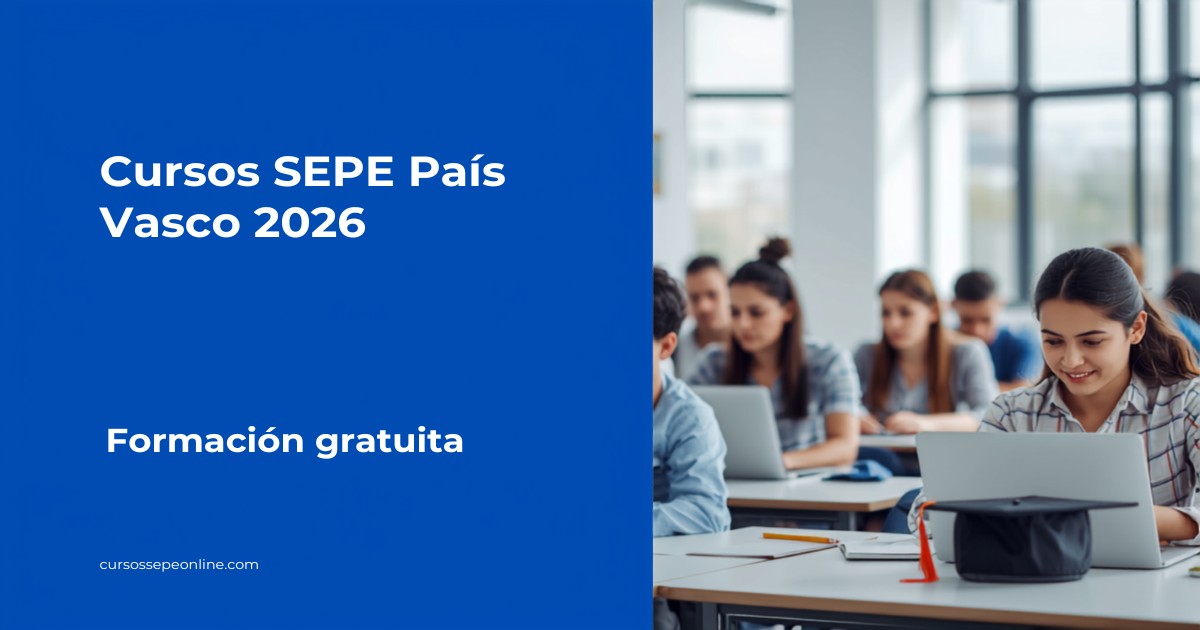 Cursos SEPE en País Vasco 2026: Formación Gratuita de Lanbide en Euskadi