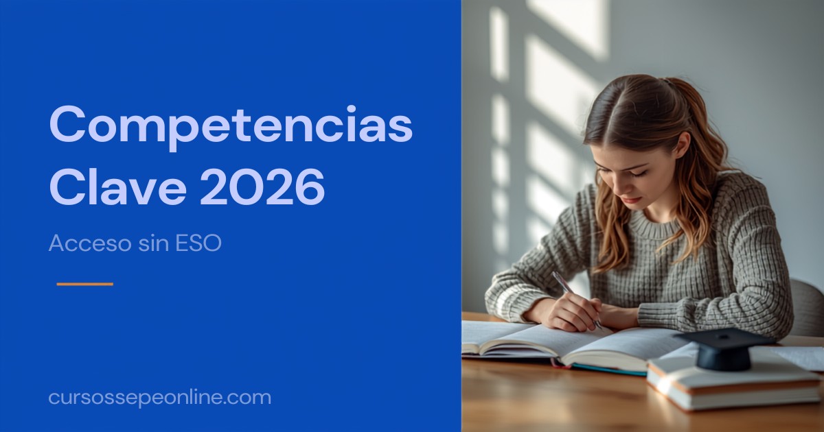 Competencias Clave Nivel 2 y 3: Acceso sin ESO en 2026