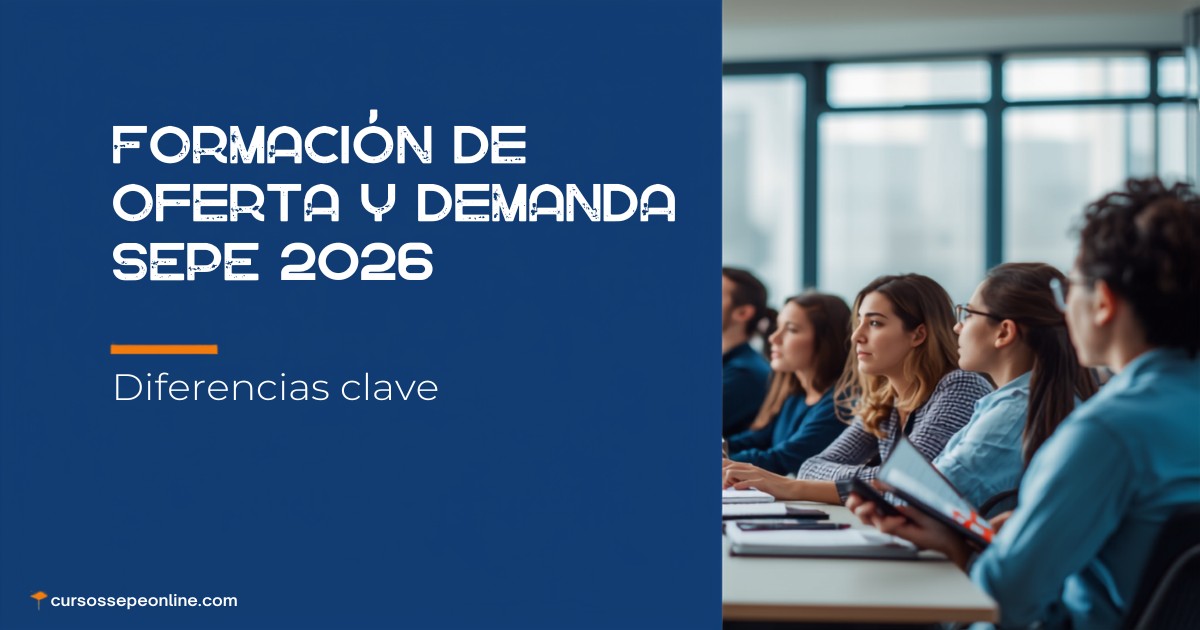 Diferencia entre Formación de Oferta y Demanda en el SEPE 2026