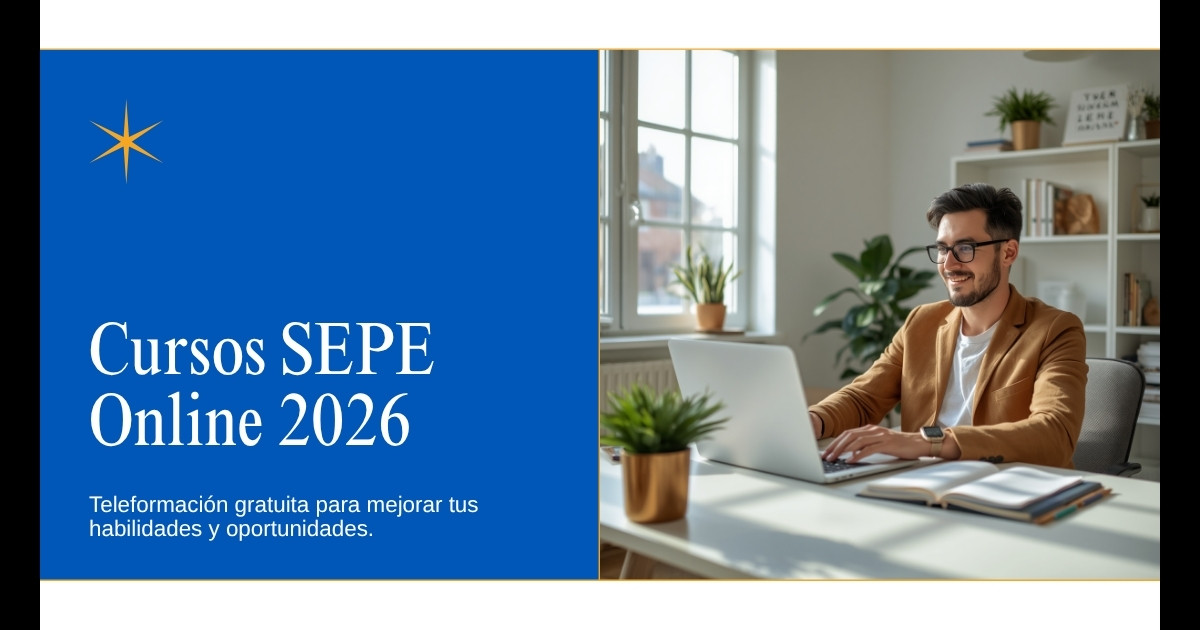 Cursos SEPE Online 2026: teleformación gratuita